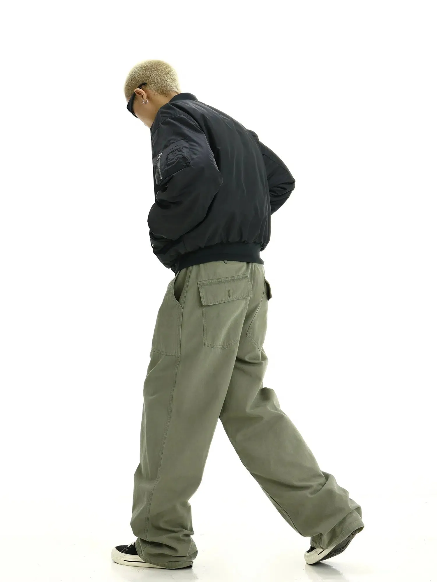 Wide-Leg Cargo Pants