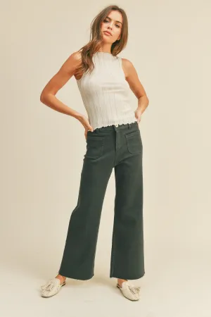 Wide Leg Pants with Pockets