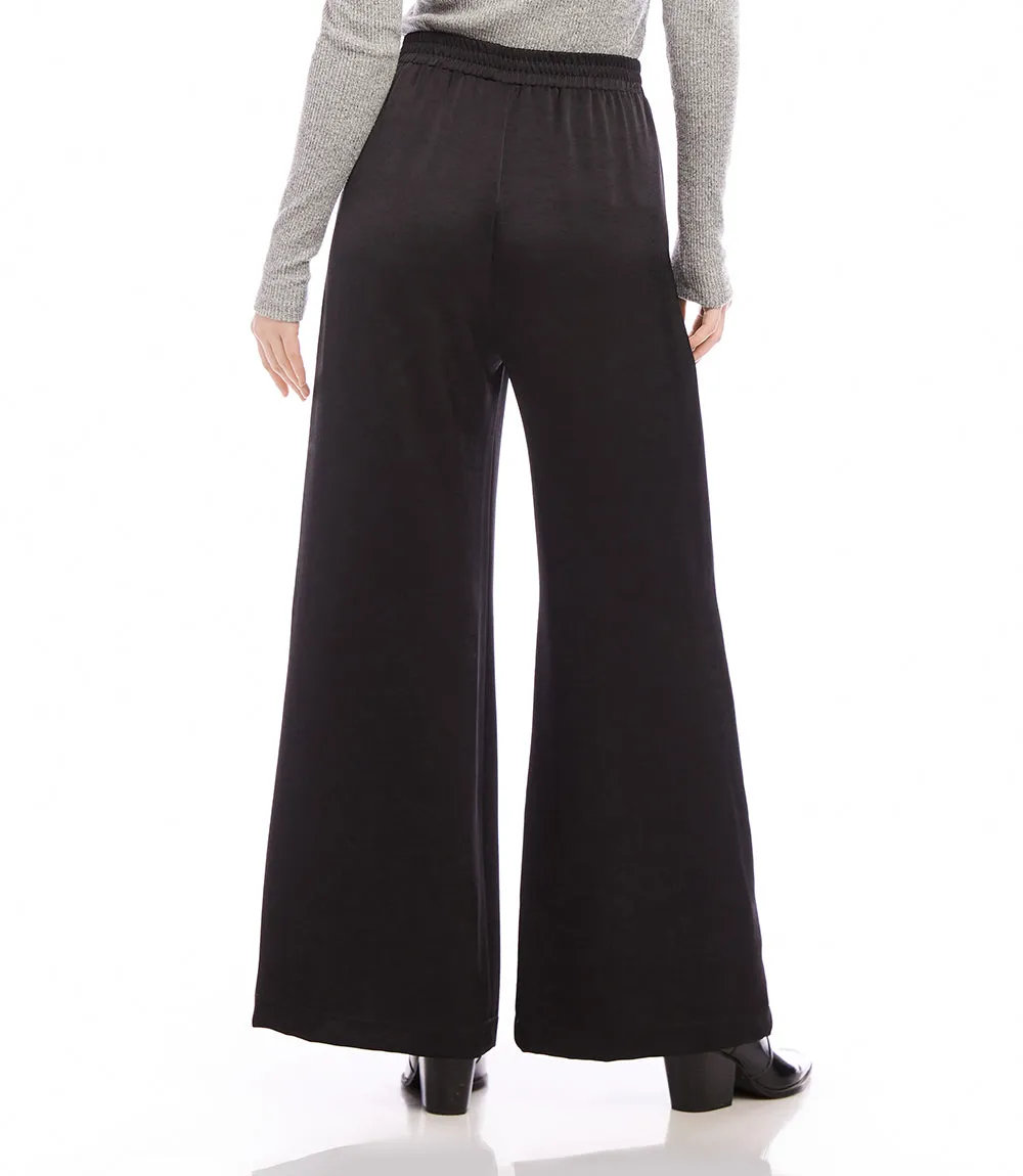 Wide Leg Satin Pants