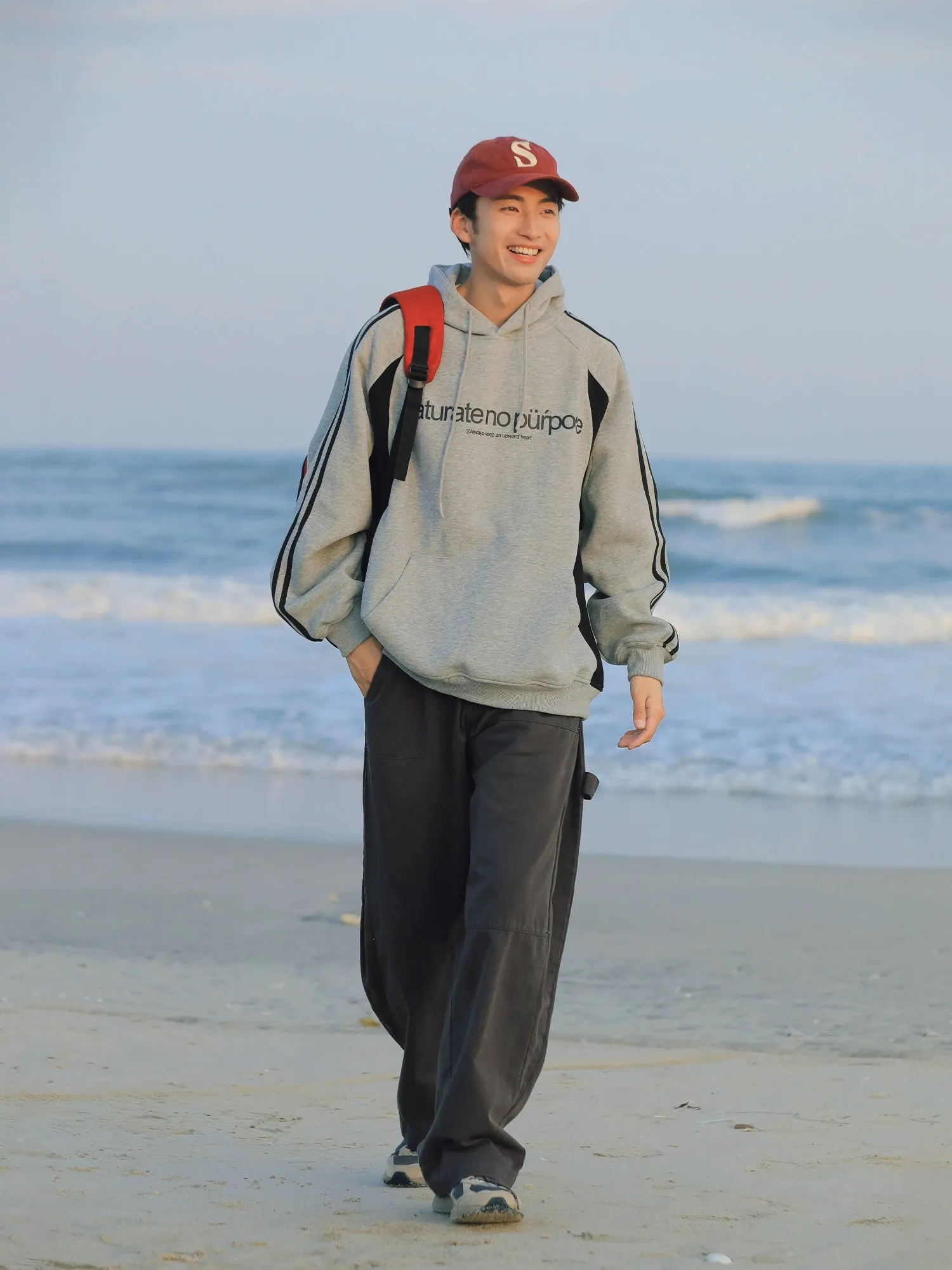 Wide-leg Straight Trousers