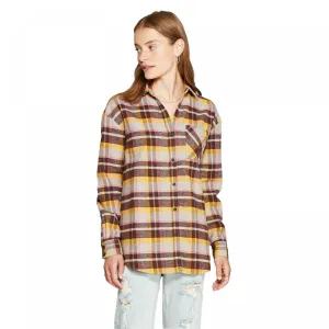 Wild Fable Women's Plaid Long Sleeve Button Down Heavyweight Flannel Shirt