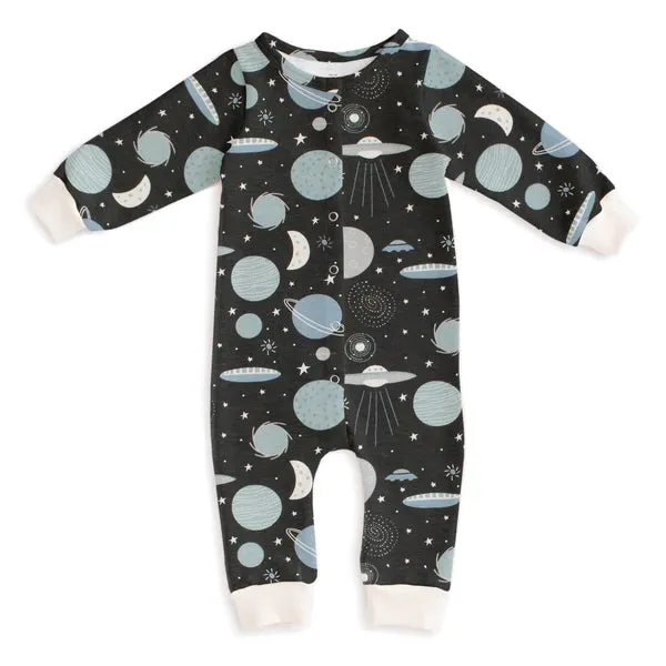 Winter Water Factory - French Terry Jumpsuit - Space Charcoal