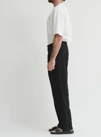 WO/LI Tumbler Single Pleated Wide Pants | Navy