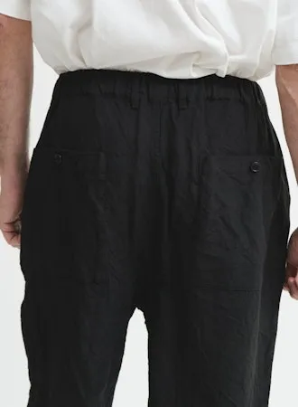 WO/LI Tumbler Single Pleated Wide Pants | Navy