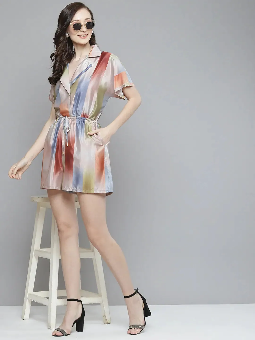 Women Printed Multicolor Jumpsuits & Sets