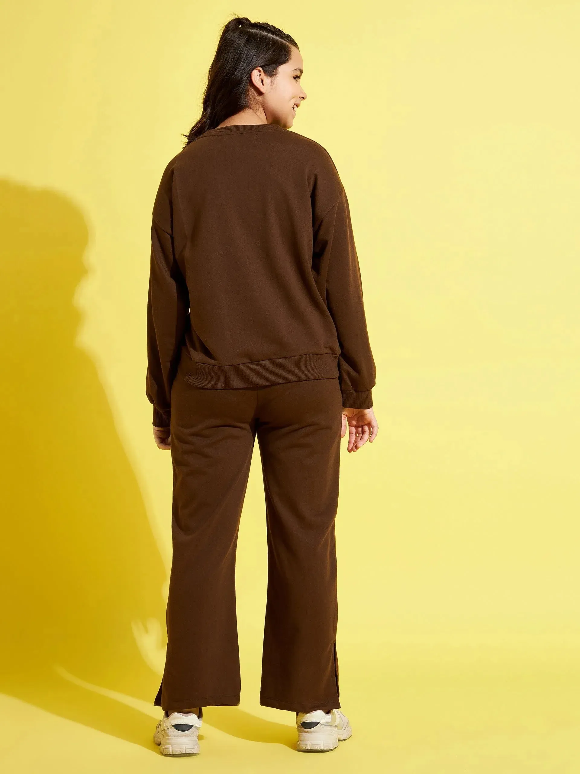 Women Printed Standard Brown Jumpsuits & Sets