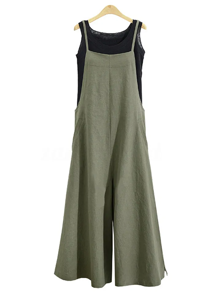 Women’s Loose Fit Wide Leg Jumpsuit Dungarees