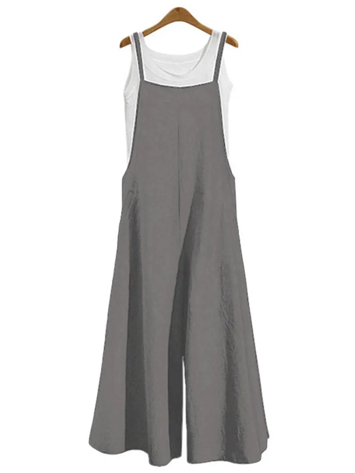 Women’s Loose Fit Wide Leg Jumpsuit Dungarees