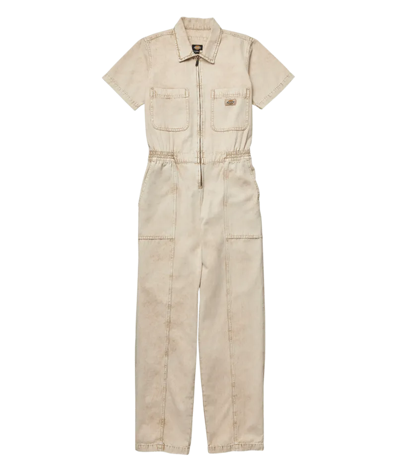 Women's Newington Coverall - Overdyed W/Acid Wash Sandstone