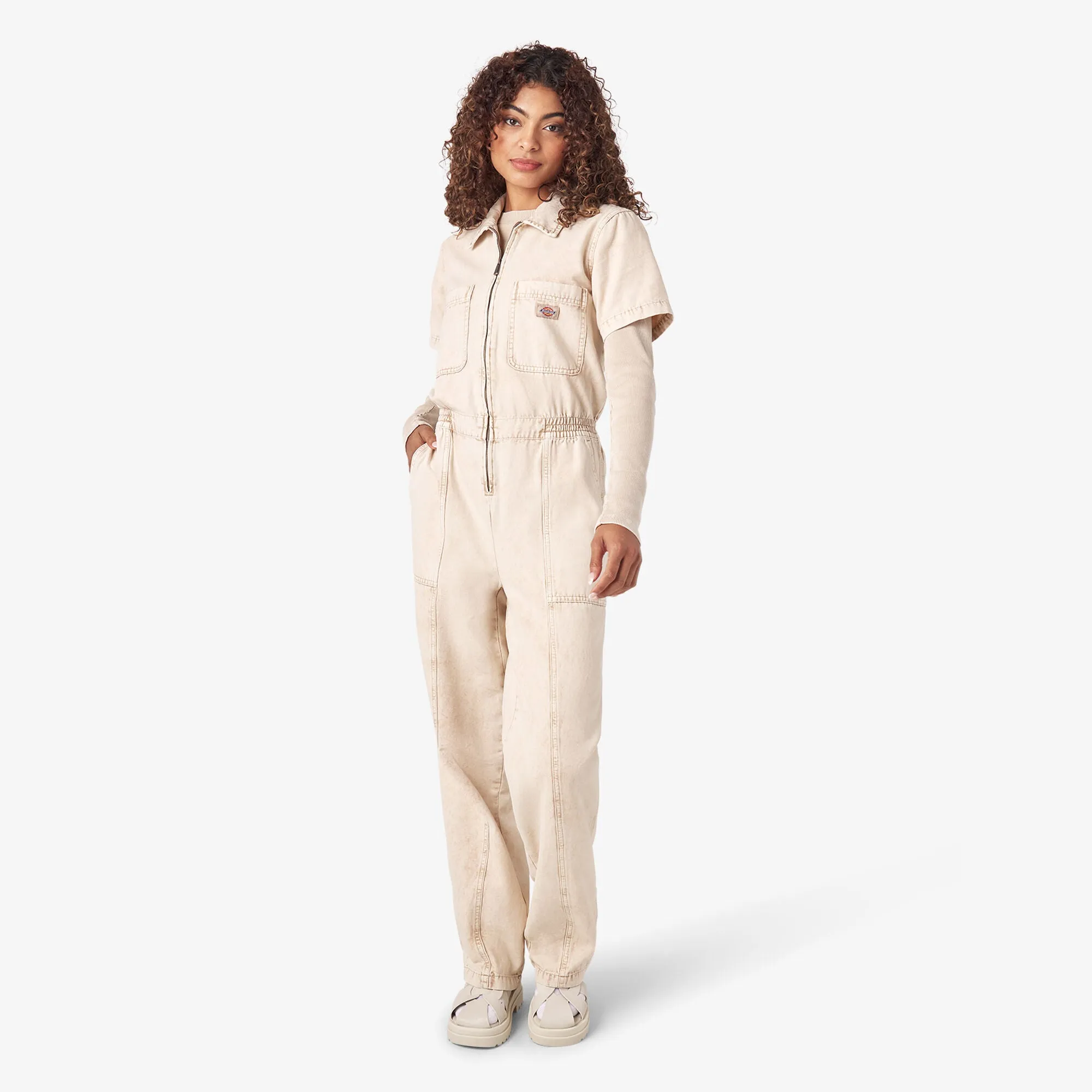 Women's Newington Coverall - Overdyed W/Acid Wash Sandstone