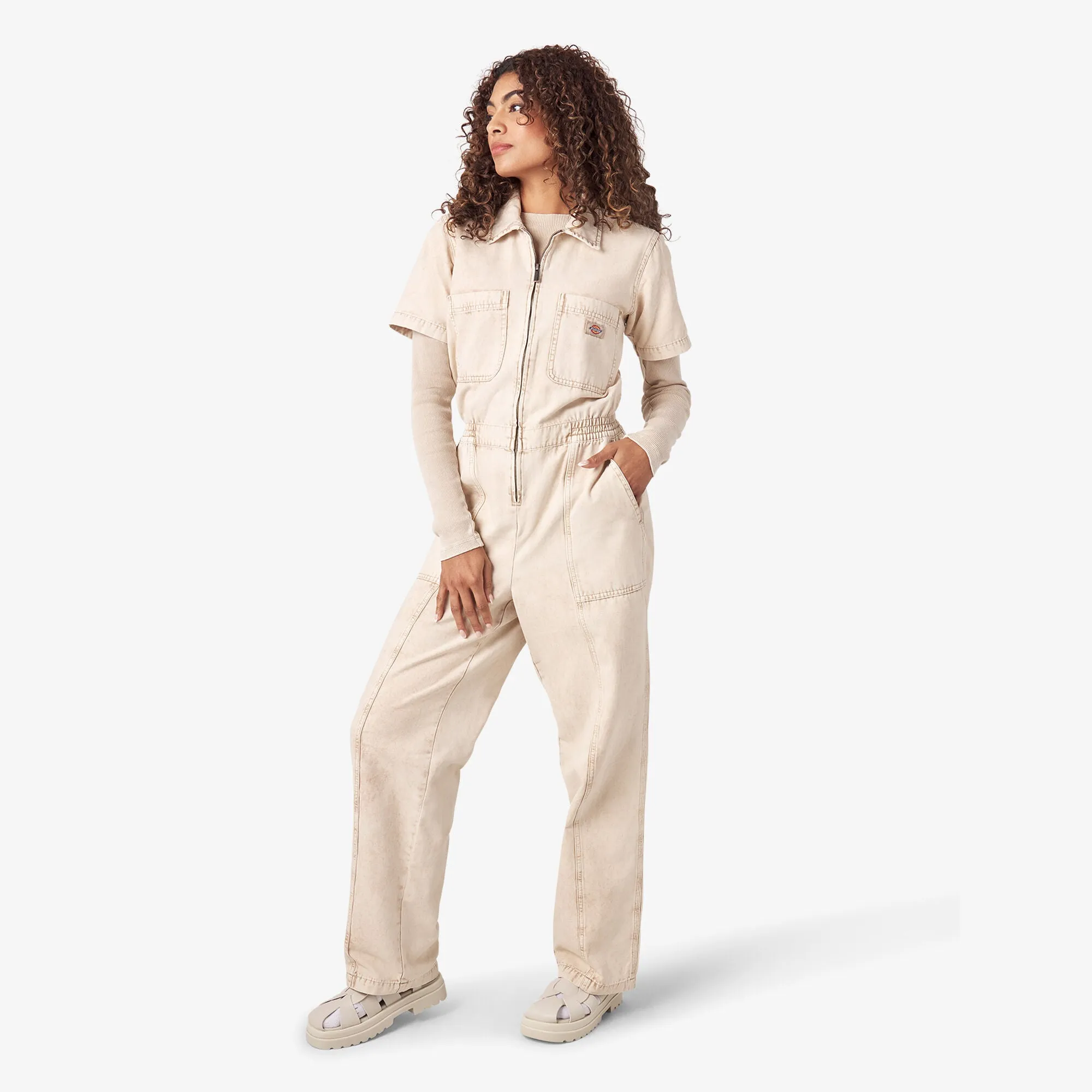 Women's Newington Coverall - Overdyed W/Acid Wash Sandstone