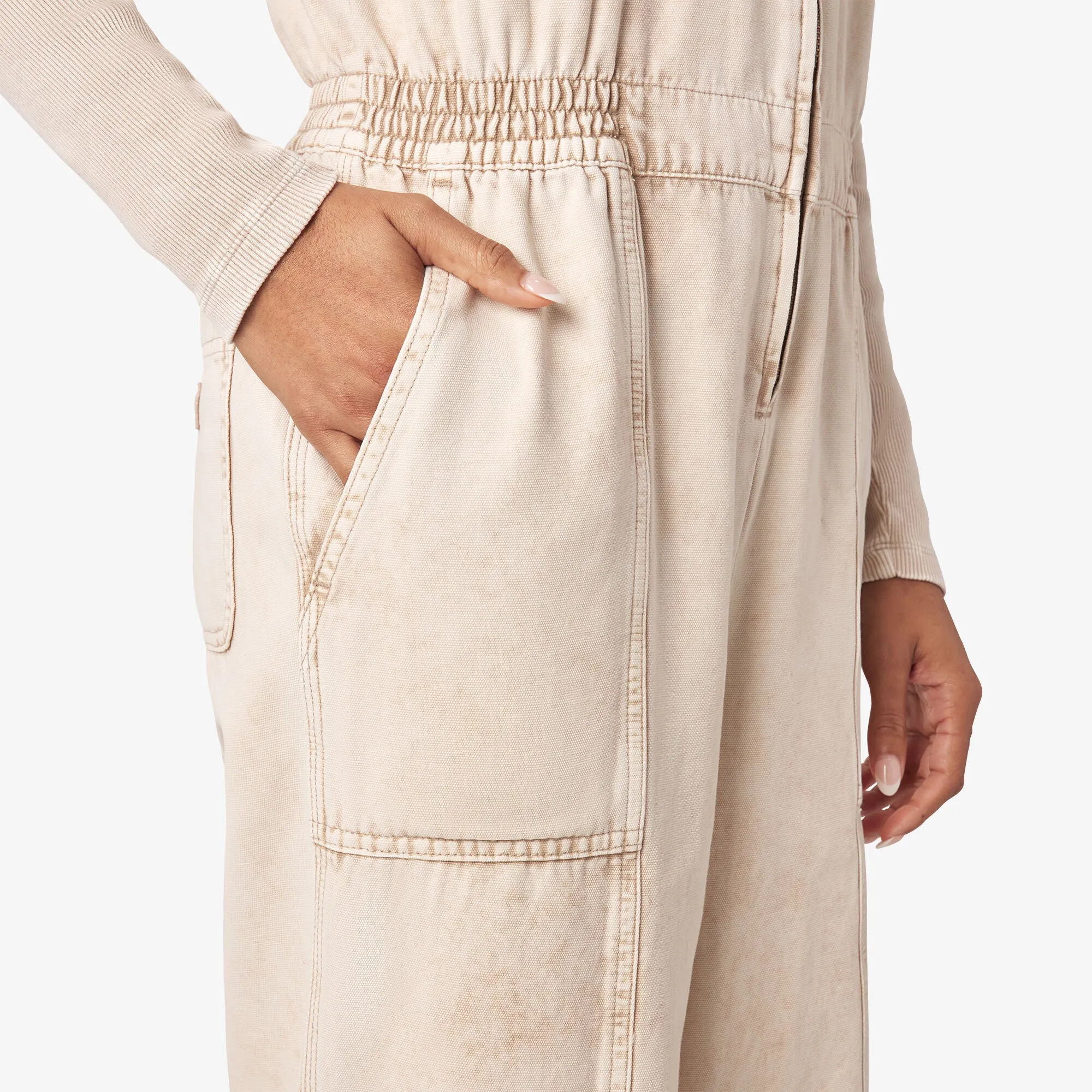 Women's Newington Coverall - Overdyed W/Acid Wash Sandstone