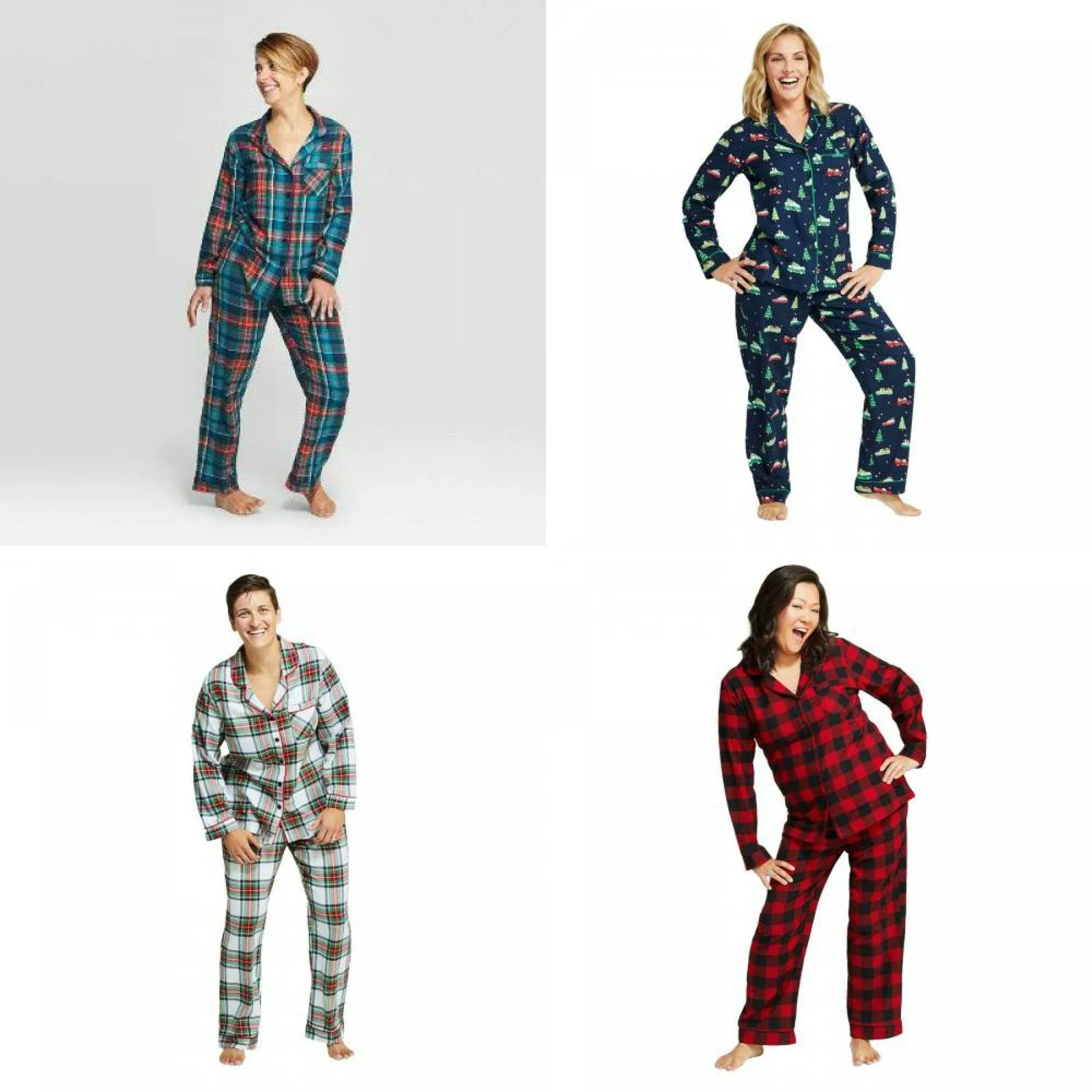 Wondershop Women's Holiday Flannel Pajama Set