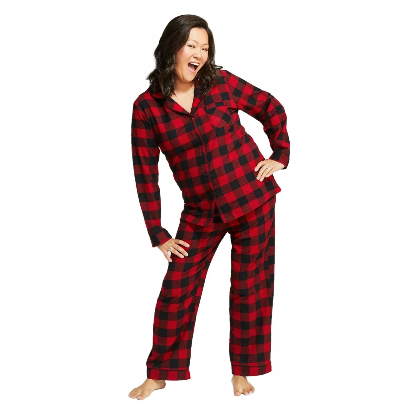 Wondershop Women's Holiday Flannel Pajama Set