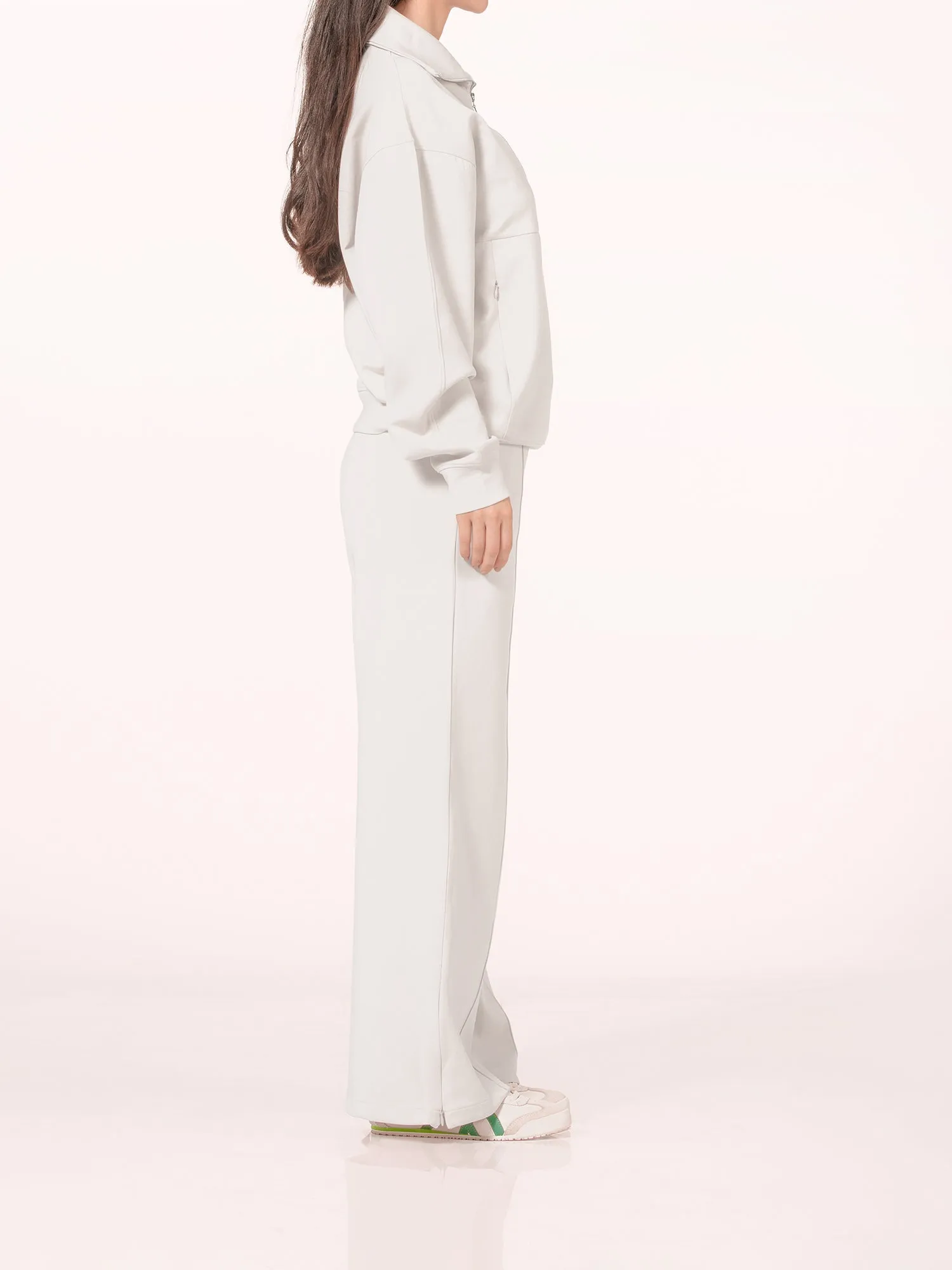 woo'ed wide-leg pants
