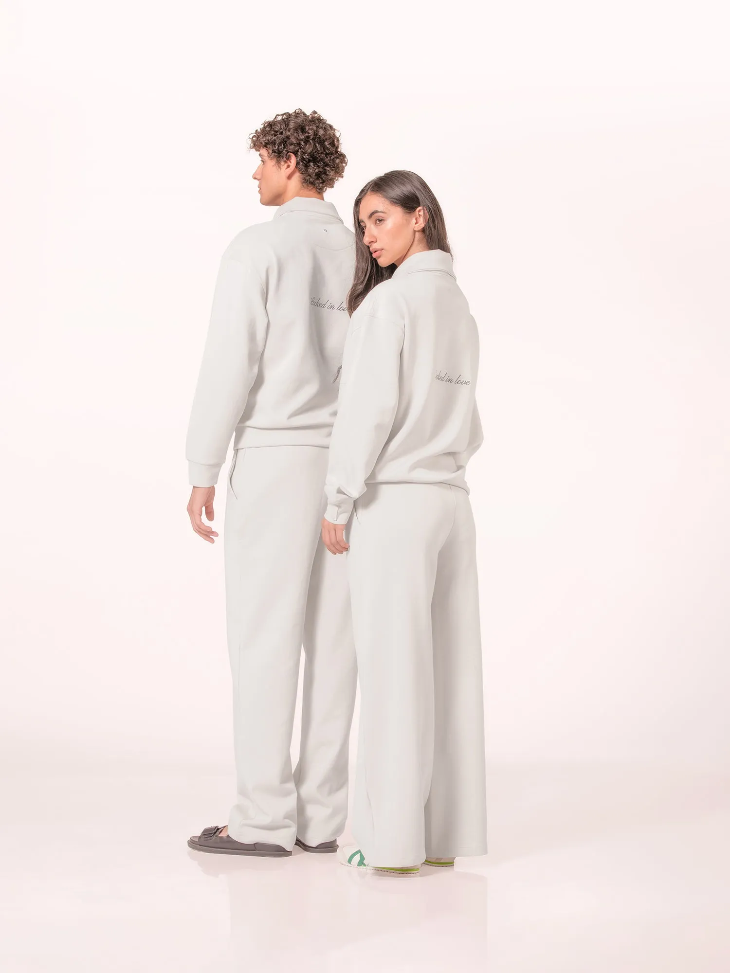 woo'ed wide-leg pants