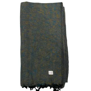 WOOL BLEND “Forest Mist” SHAWL 80x195CM