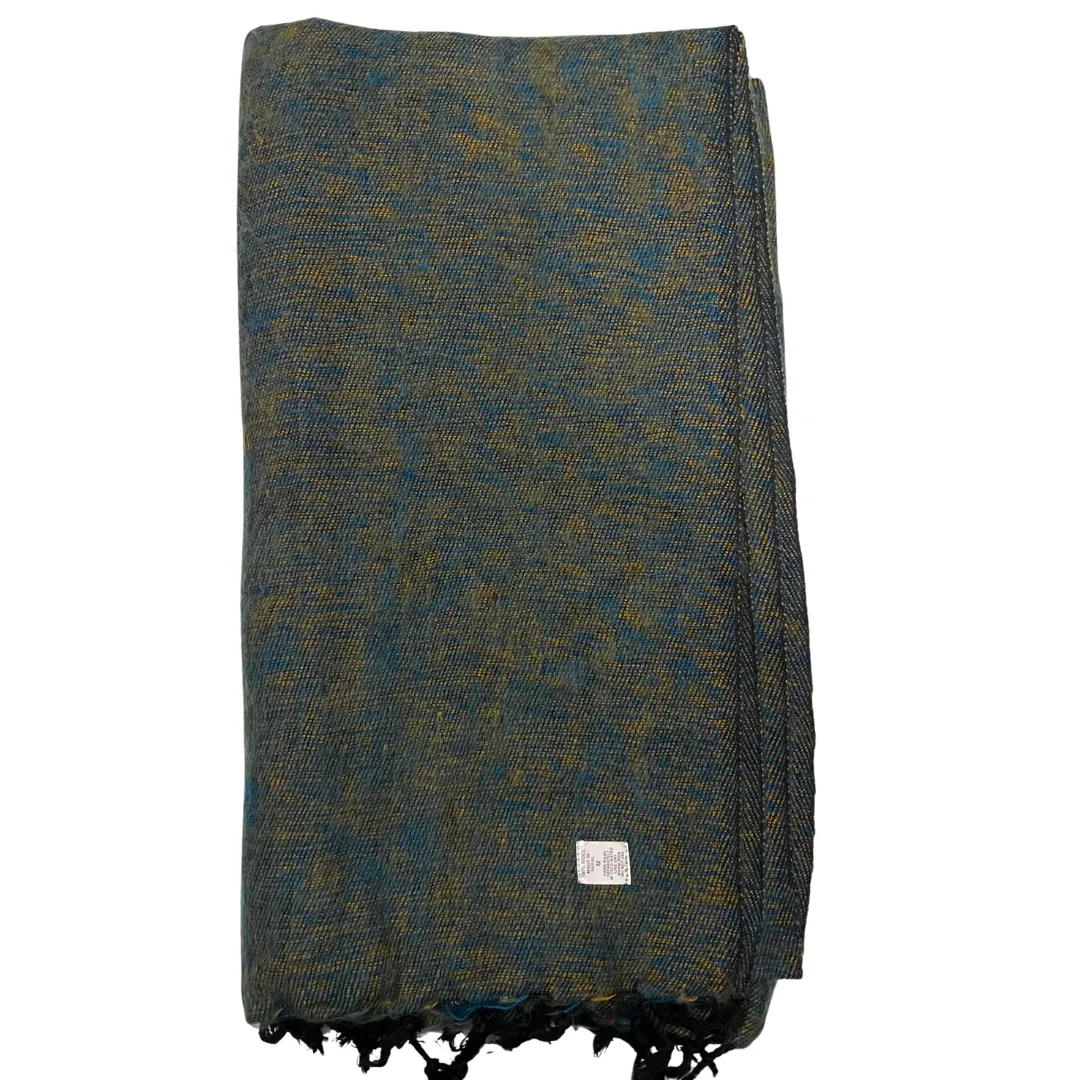 WOOL BLEND “Forest Mist” SHAWL 80x195CM