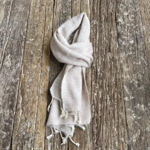 WOOL BLEND HANDLOOM SCARF 110X260CM