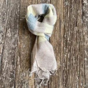 WOOL BLEND HANDLOOM SCARF 110X260CM