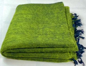 WOOL BLEND HANDLOOM SHAWL 80x195cm