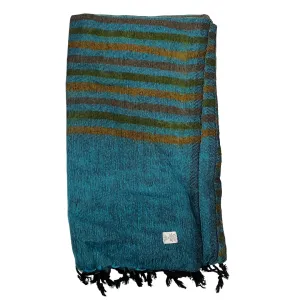 WOOL BLEND “Ocean Drift” SHAWL 80x195CM