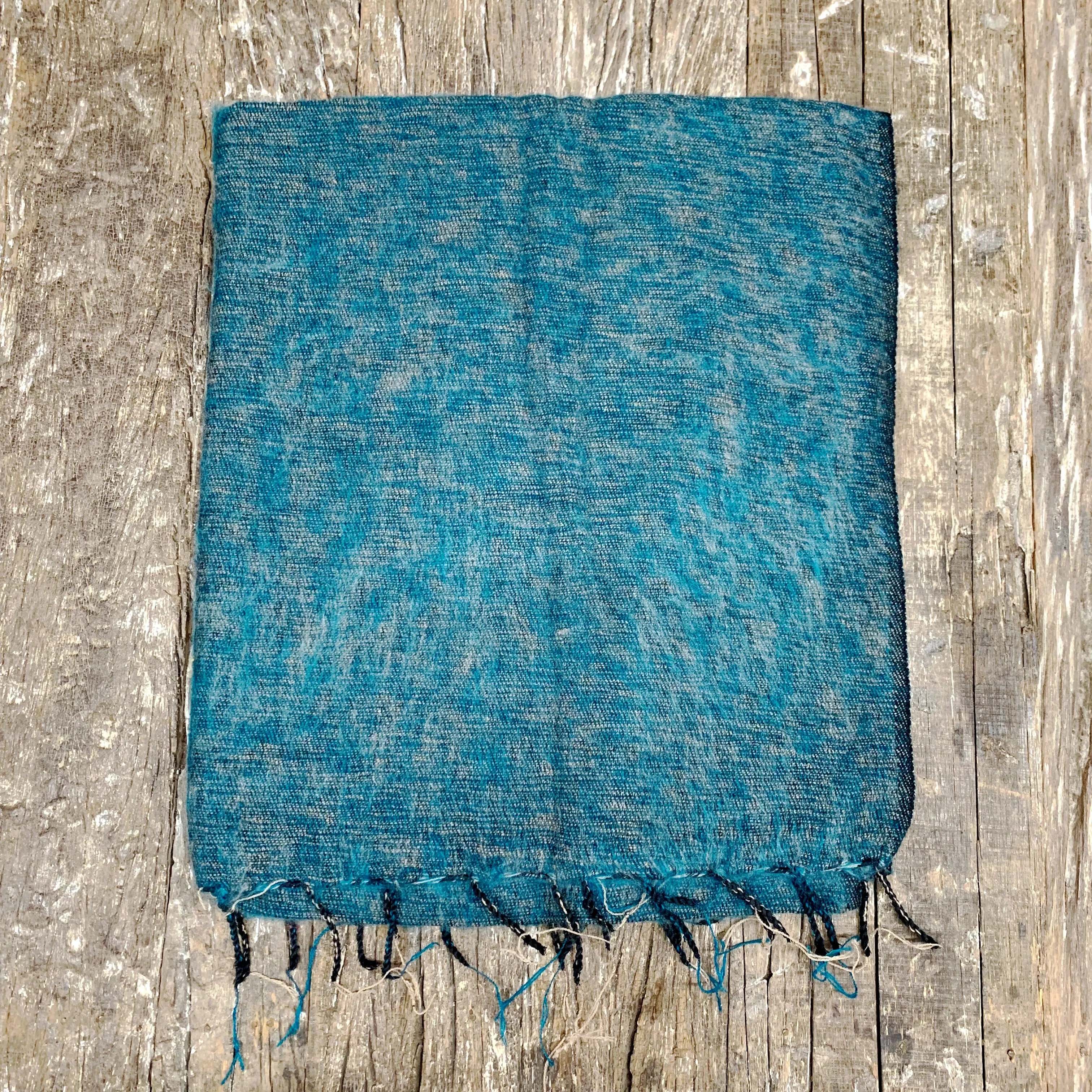 WOOL BLEND “OCEAN” SHAWL 80x195CM