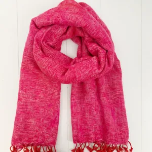 WOOL BLEND “ROSE” SHAWL 80x195CM