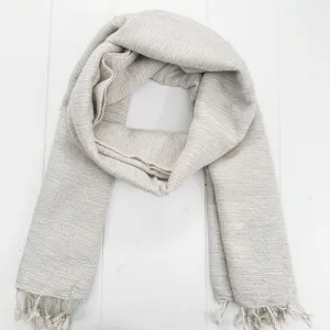 WOOL BLEND “STONE” SHAWL 80x195CM