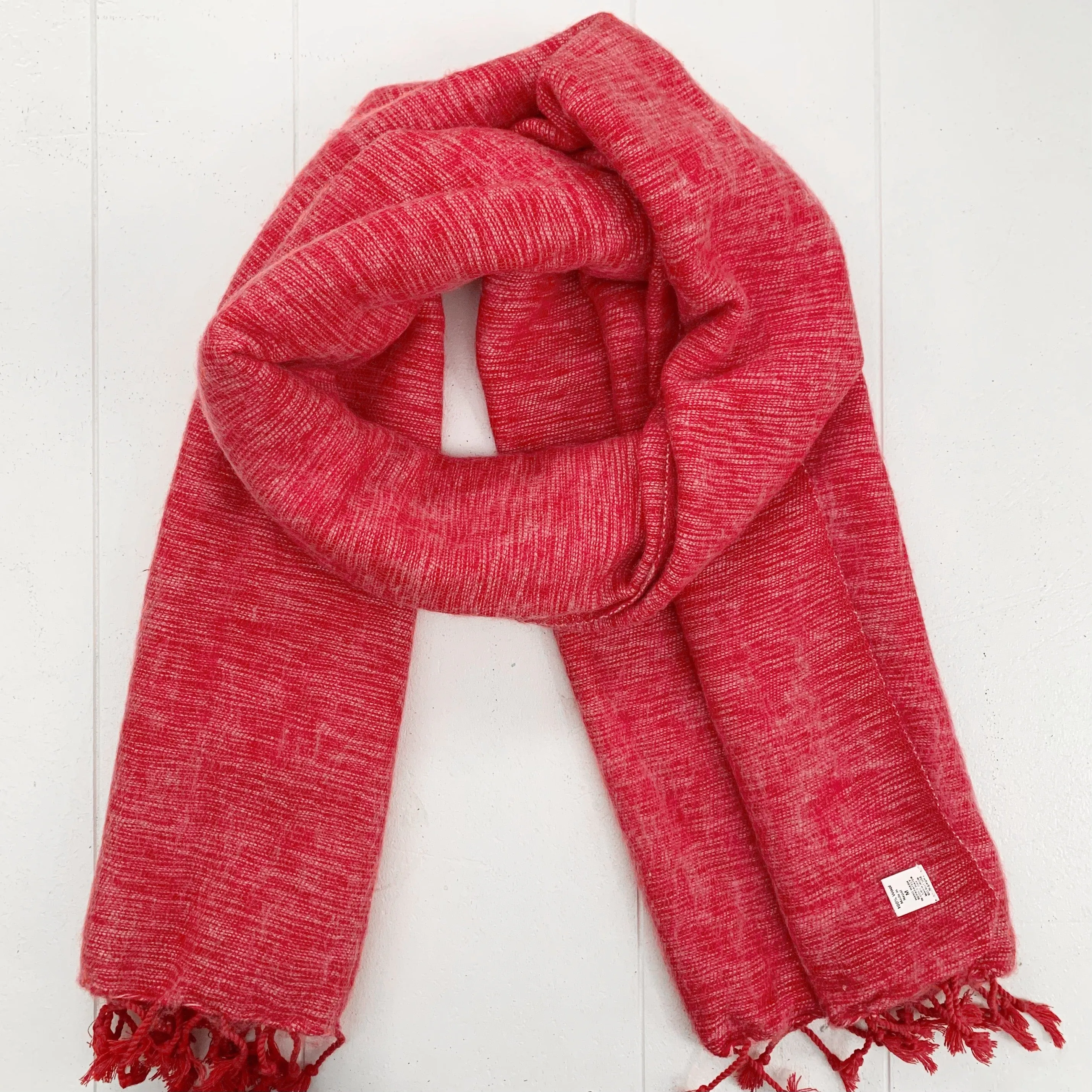 WOOL BLEND “WATERMELON” SHAWL 80x195CM