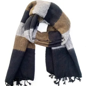 WOOL BLEND “WOODLAND” SHAWL 80x195CM