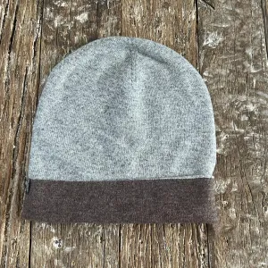 WOOL N CASHMERE BLEND DOUBLE SIDED BEANY