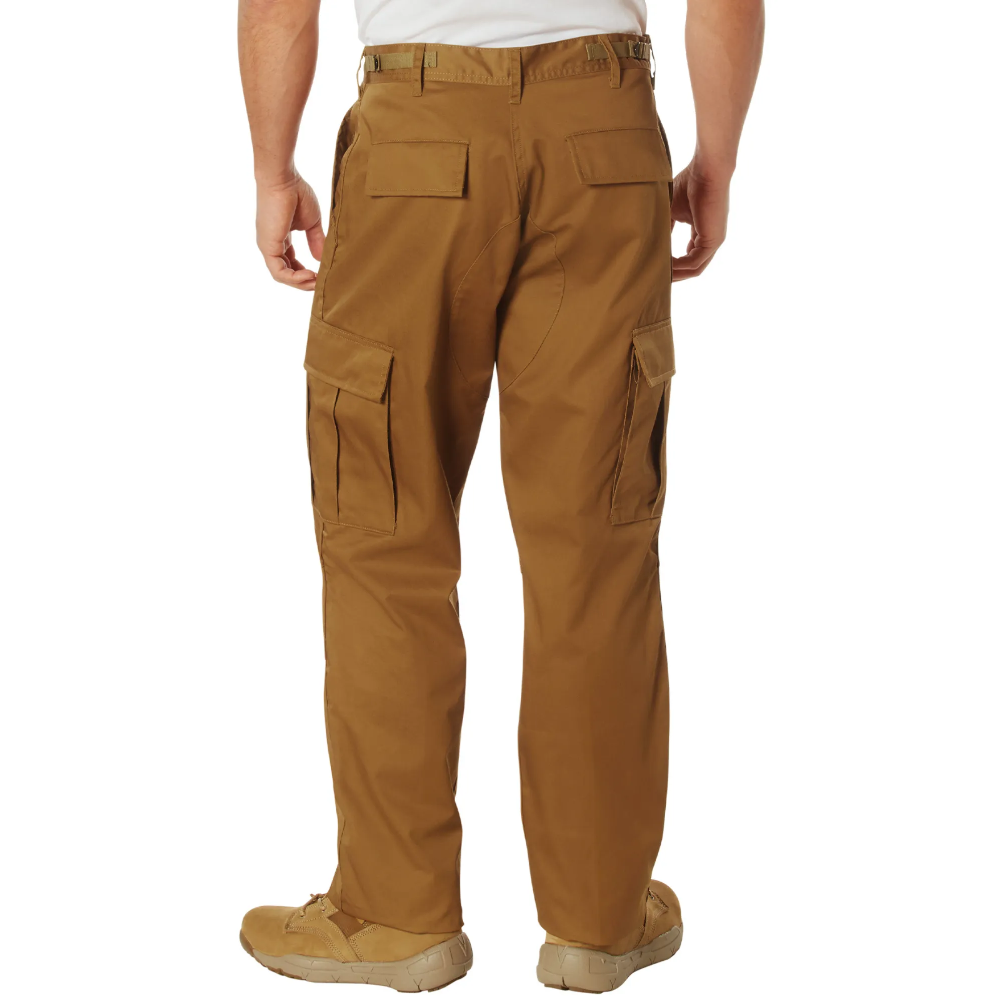 Work Brown - Tactical BDU Pants - Cotton Polyester Twill - Button Fly