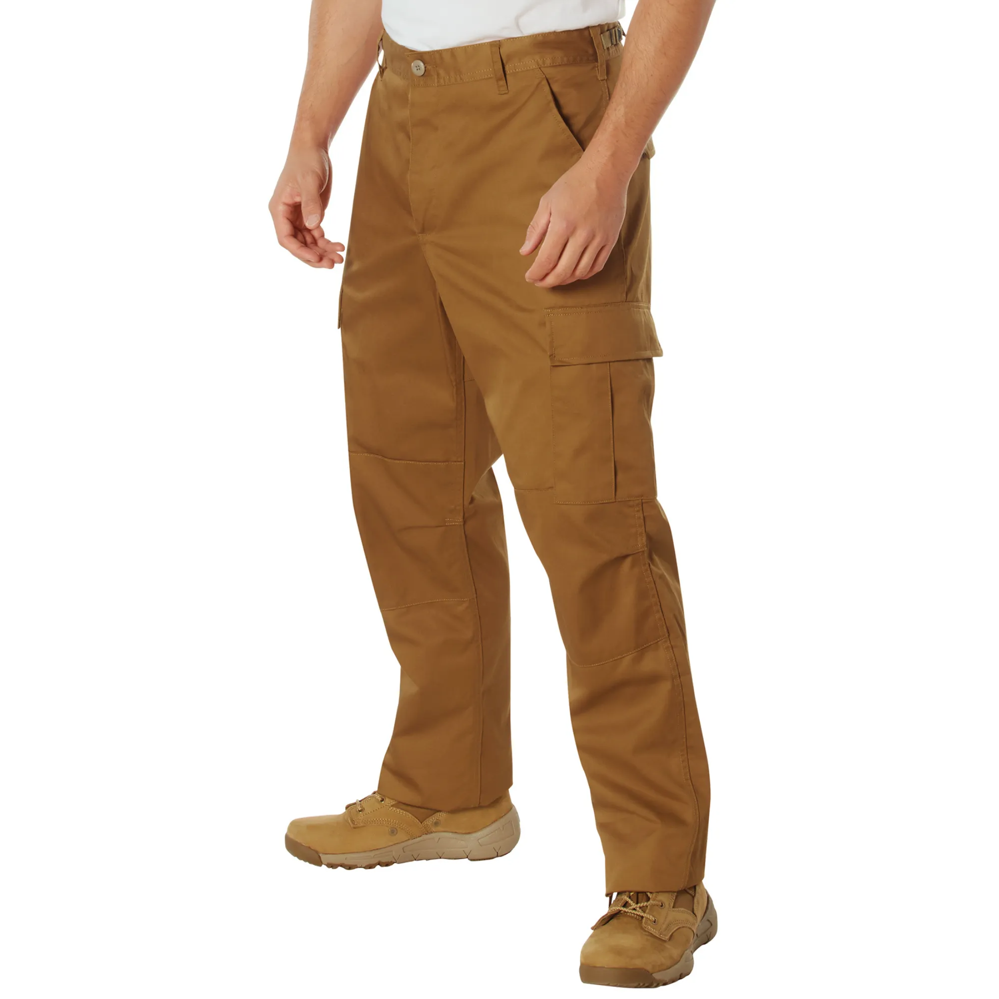 Work Brown - Tactical BDU Pants - Cotton Polyester Twill - Button Fly