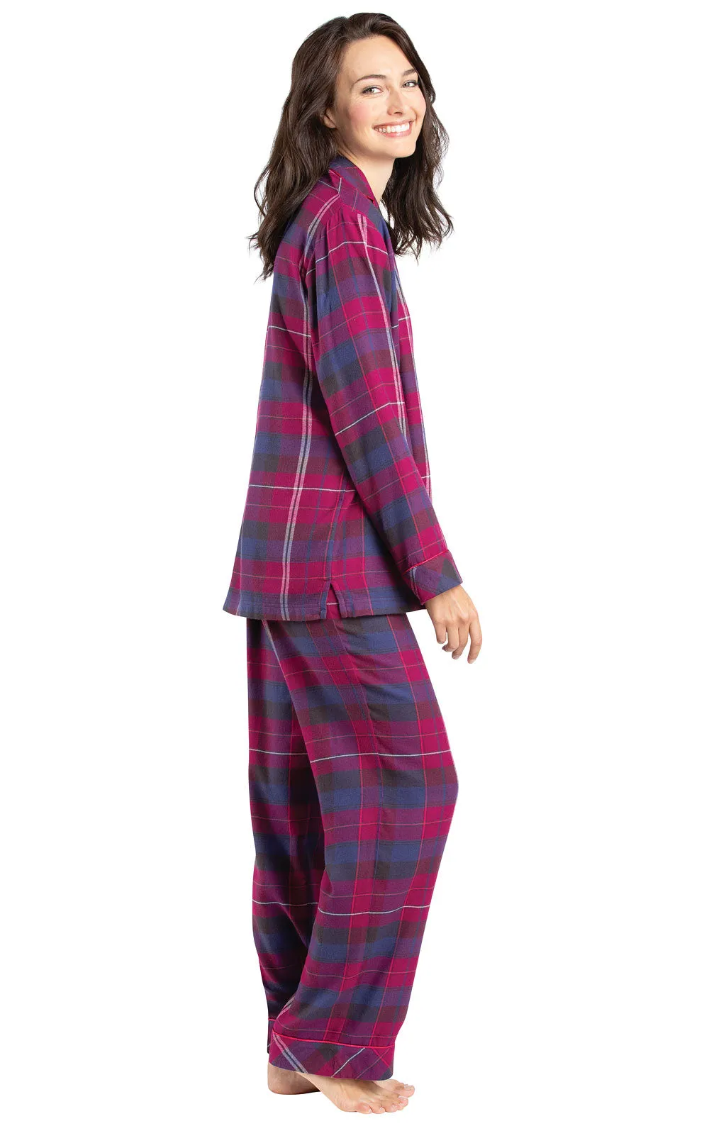 World's Softest Flannel Button-Front Pajamas