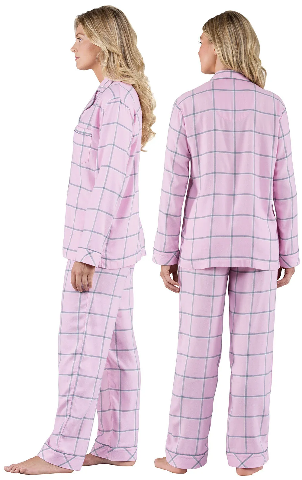 World's Softest Flannel Button-Front Pajamas