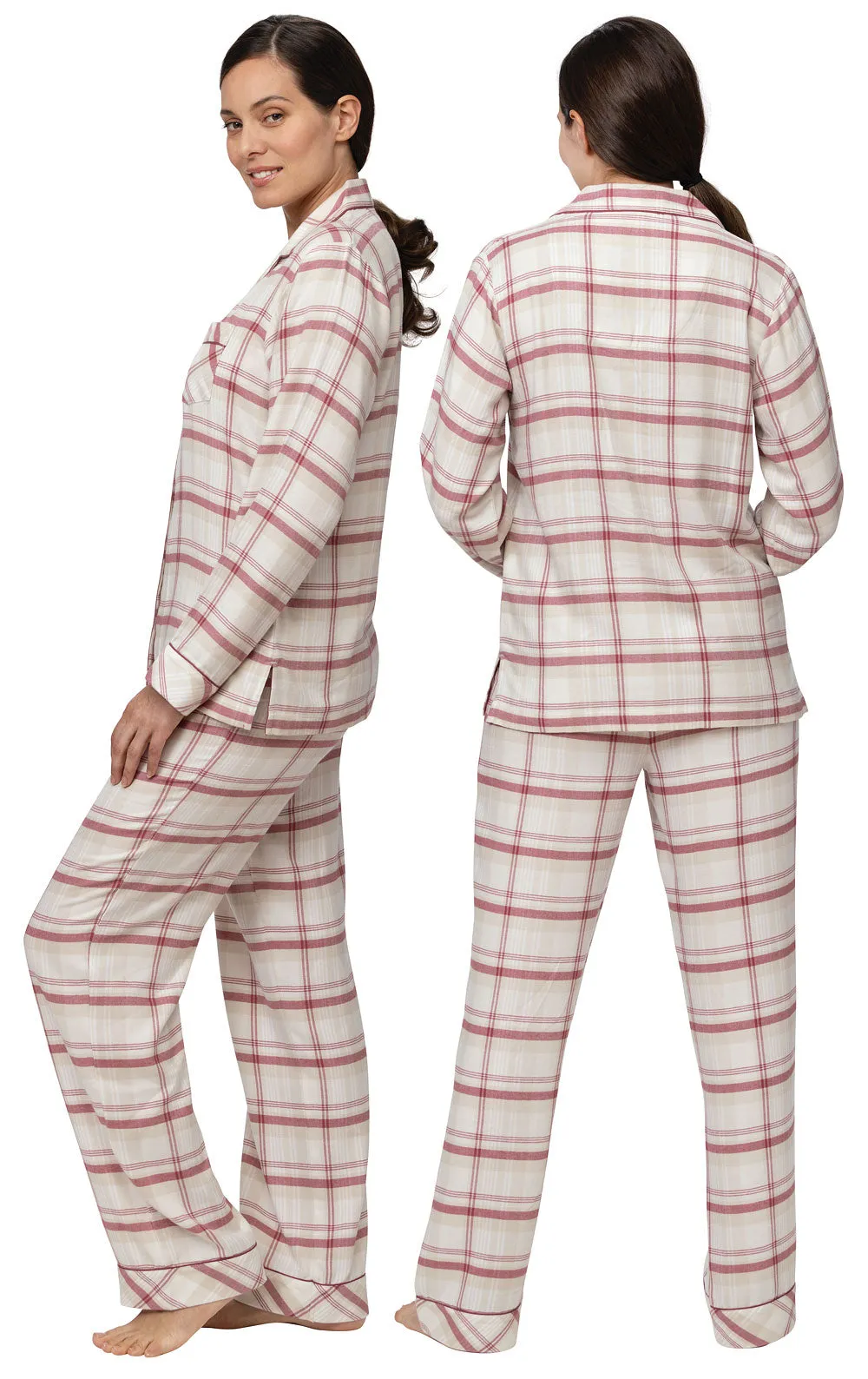 World's Softest Flannel Button-Front Pajamas