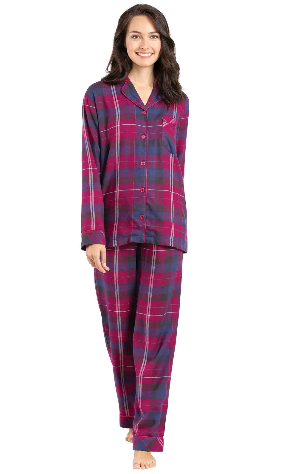 World's Softest Flannel Button-Front Pajamas