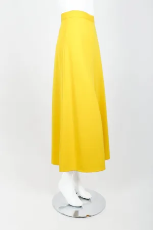 Yellow Knit Gaucho Pant