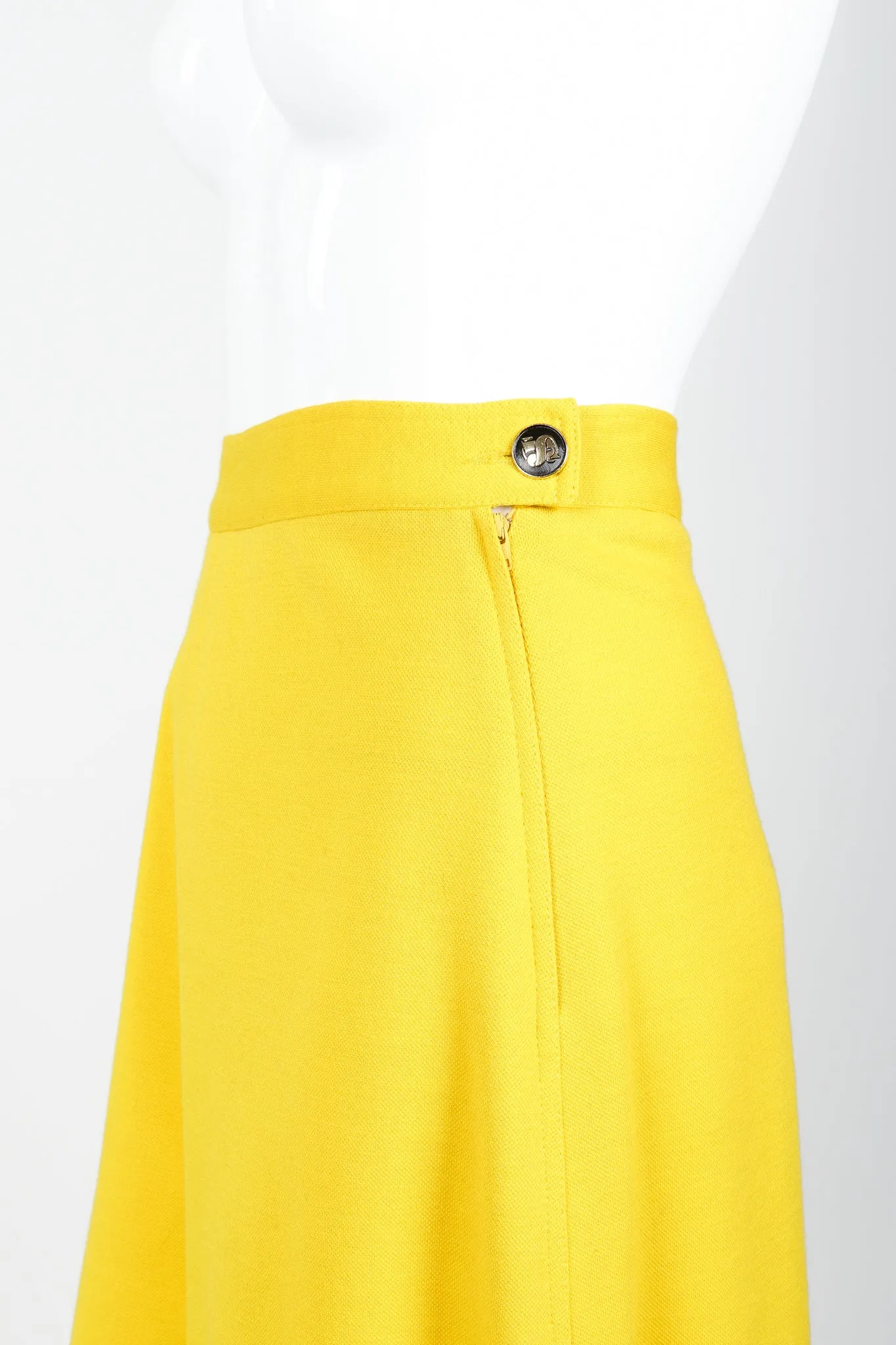 Yellow Knit Gaucho Pant