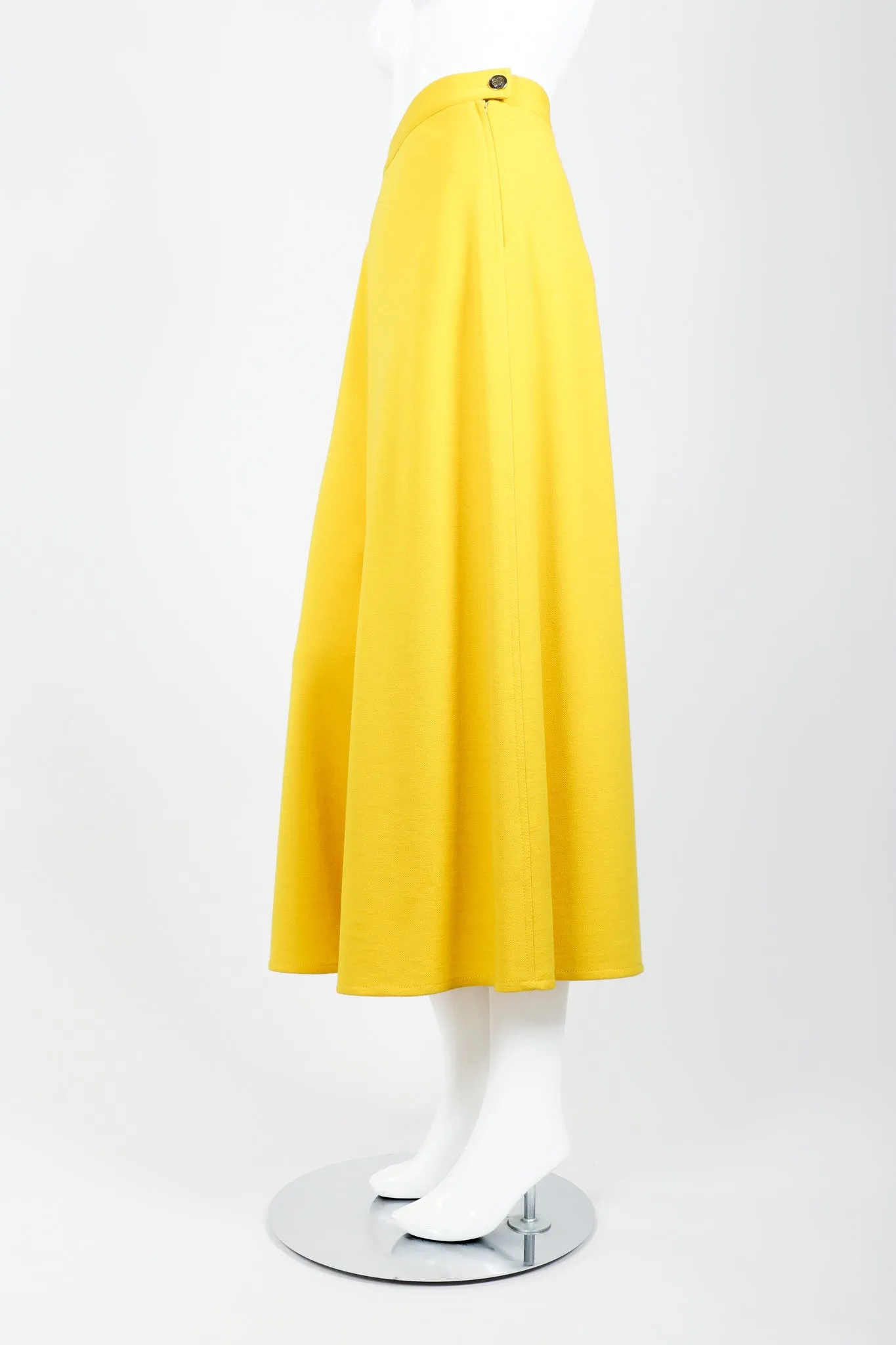 Yellow Knit Gaucho Pant