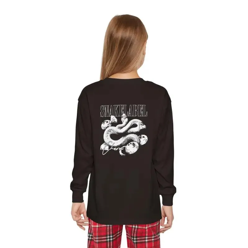 Youth Long Sleeve Holiday Outfit Set | Cotton Top & Bottoms, Plaid Pattern