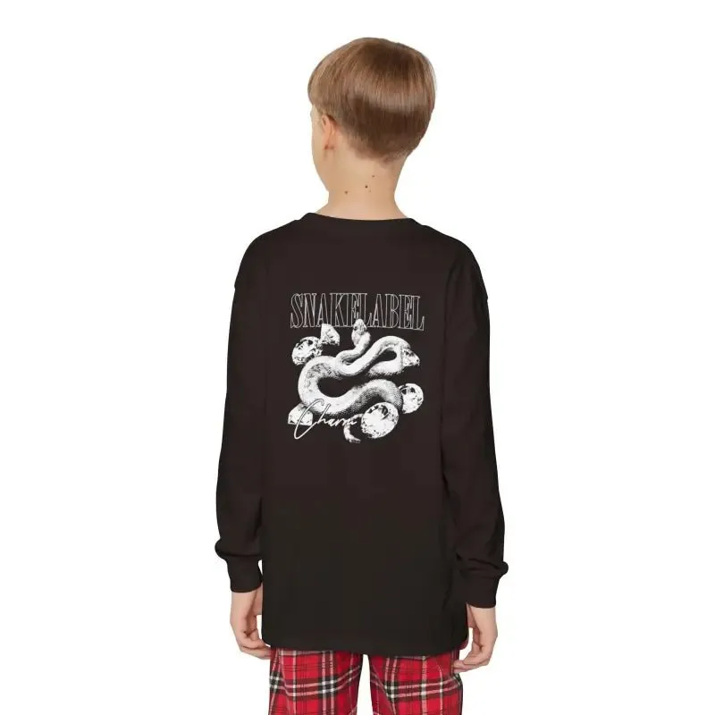 Youth Long Sleeve Holiday Outfit Set | Cotton Top & Bottoms, Plaid Pattern