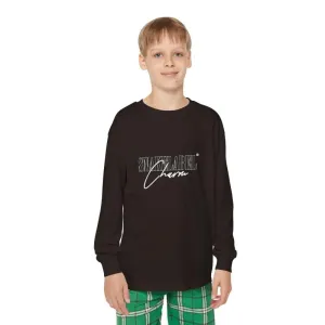 Youth Long Sleeve Holiday Outfit Set | Cotton Top & Bottoms, Plaid Pattern