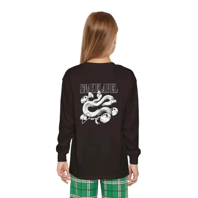 Youth Long Sleeve Holiday Outfit Set | Cotton Top & Bottoms, Plaid Pattern