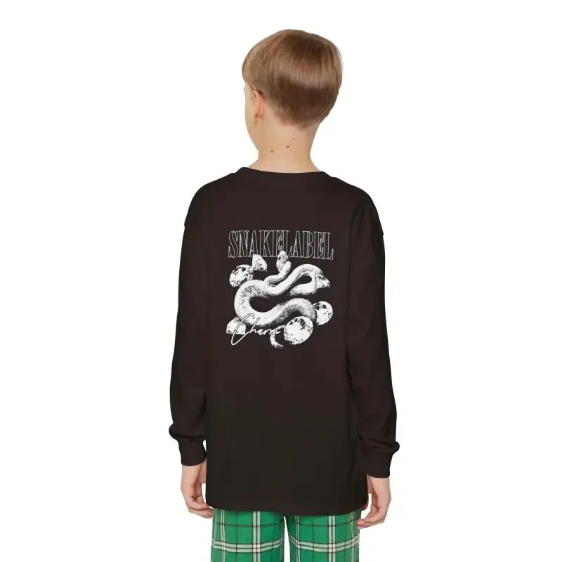 Youth Long Sleeve Holiday Outfit Set | Cotton Top & Bottoms, Plaid Pattern