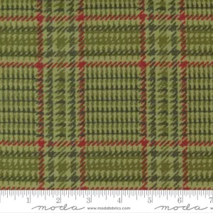 Yuletide Gatherings Flannel by Moda Fabrics HOLIDAY PLAID/GREEN