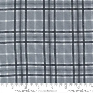 Yuletide Gatherings Flannel by Moda Fabrics WOODLAND PLAID/GREY