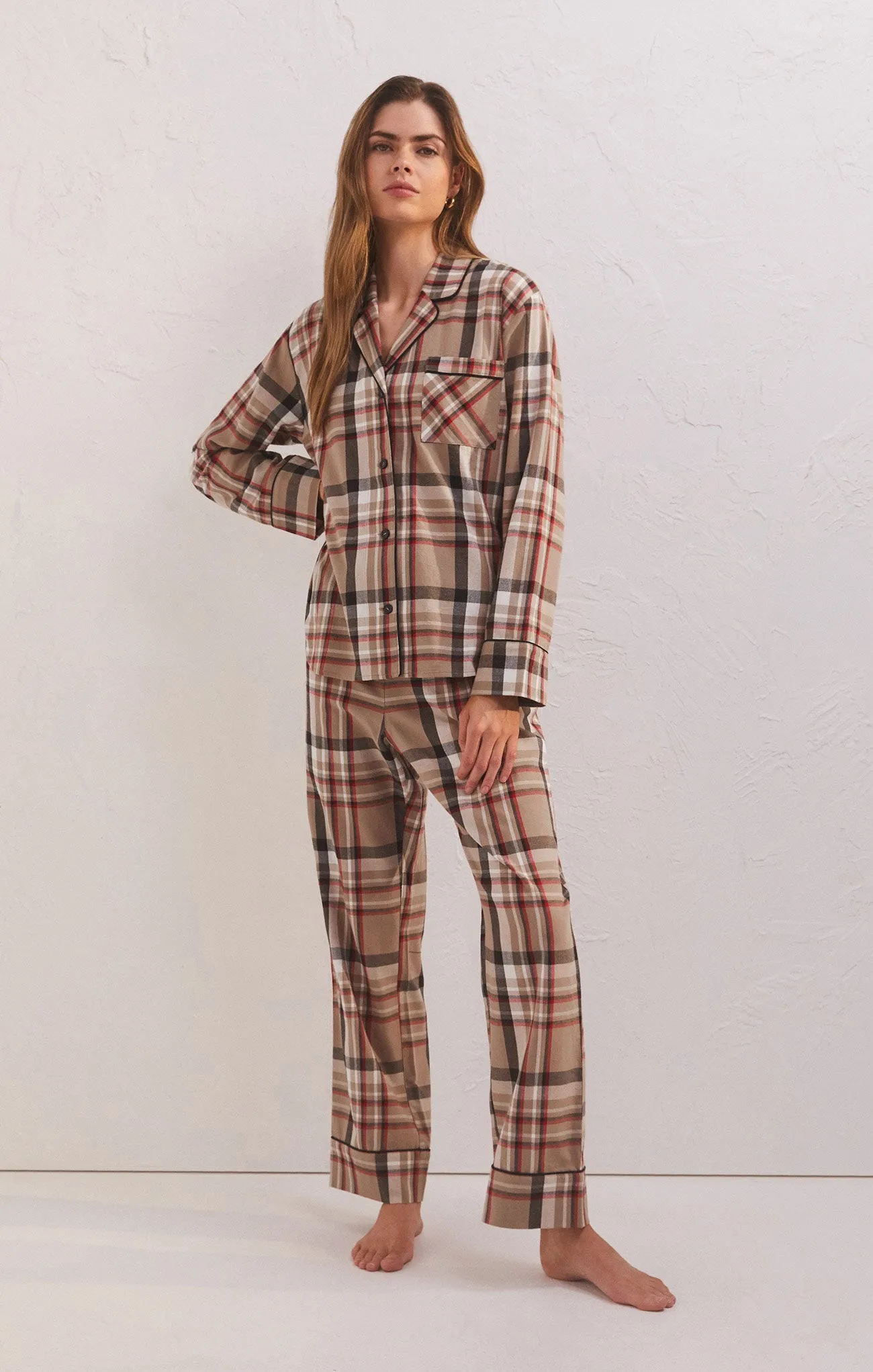 Z Supply Dreamer Plaid PJ Set