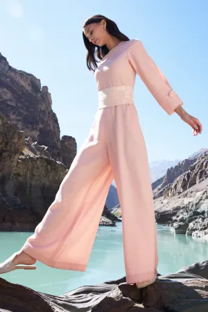 Zanskar Woollen Jumpsuit (Dusty Pink)